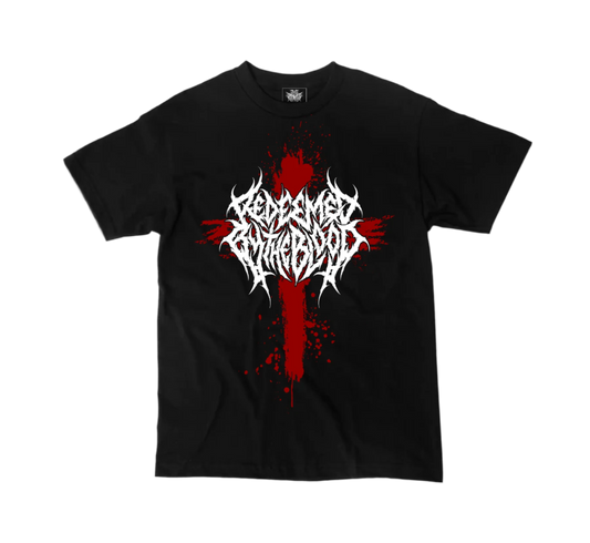 Redeemed by the Blood Cross design