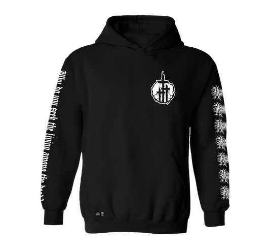 He is Risen design premium pull over hoodie